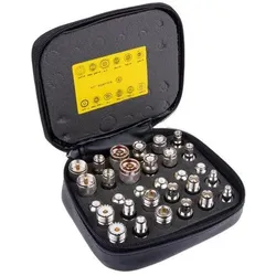 RS PRO Universal-HF-Adapter Set 30-teilig, Elektronikkabel + Stecker, Schwarz