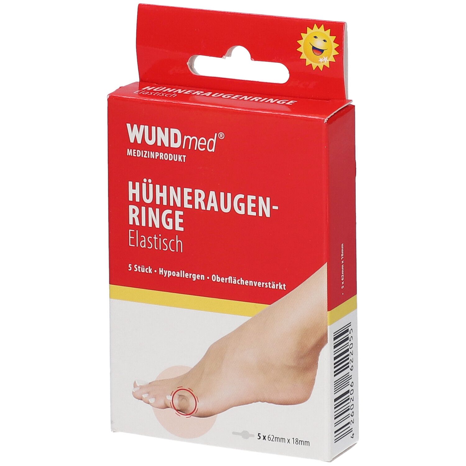 Hühneraugen-Ringe Latex extra weich 5 St Pflaster