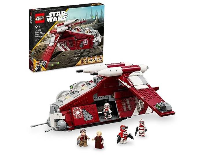 Lego Star Wars - The Clone Wars Coruscant Guard Gunship 75354 - Star Wars Spielzeug zum Zusammenbauen für 9 Jährige, Geschenkidee für Fans inklusive Kanzler Palpatine, Padme und 3 Clone Trooper