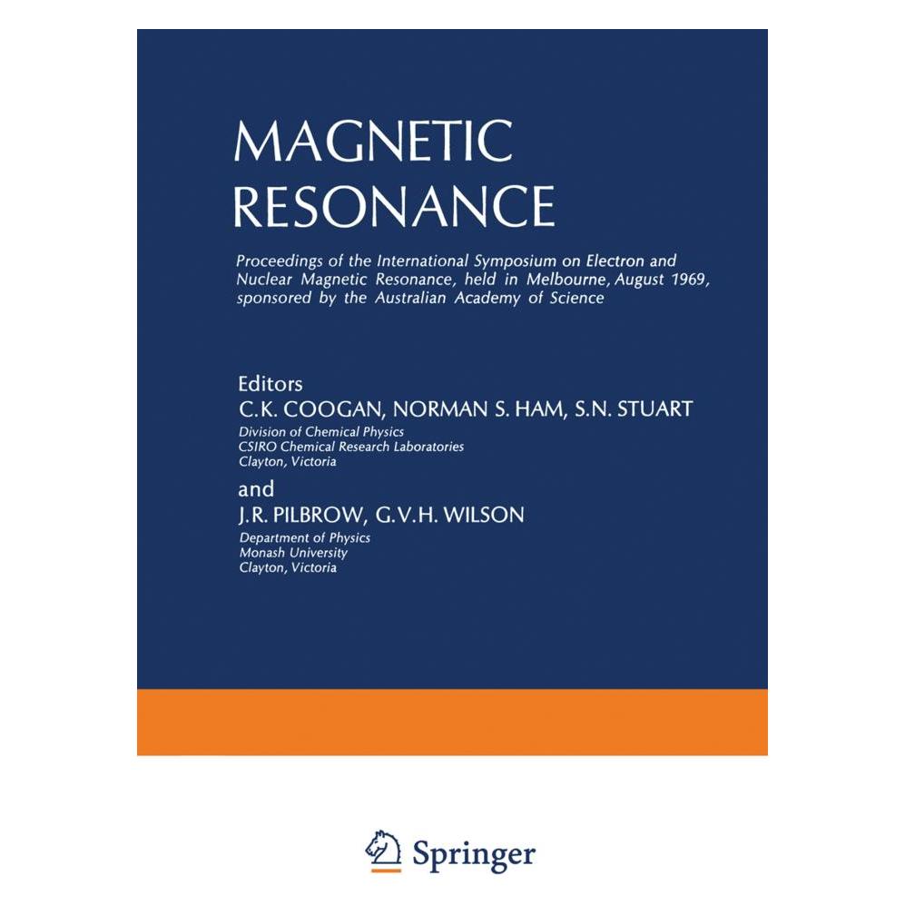 Springer Magnetic Resonance (Englisch, Softcover, C. K. Coogan) (55519502)