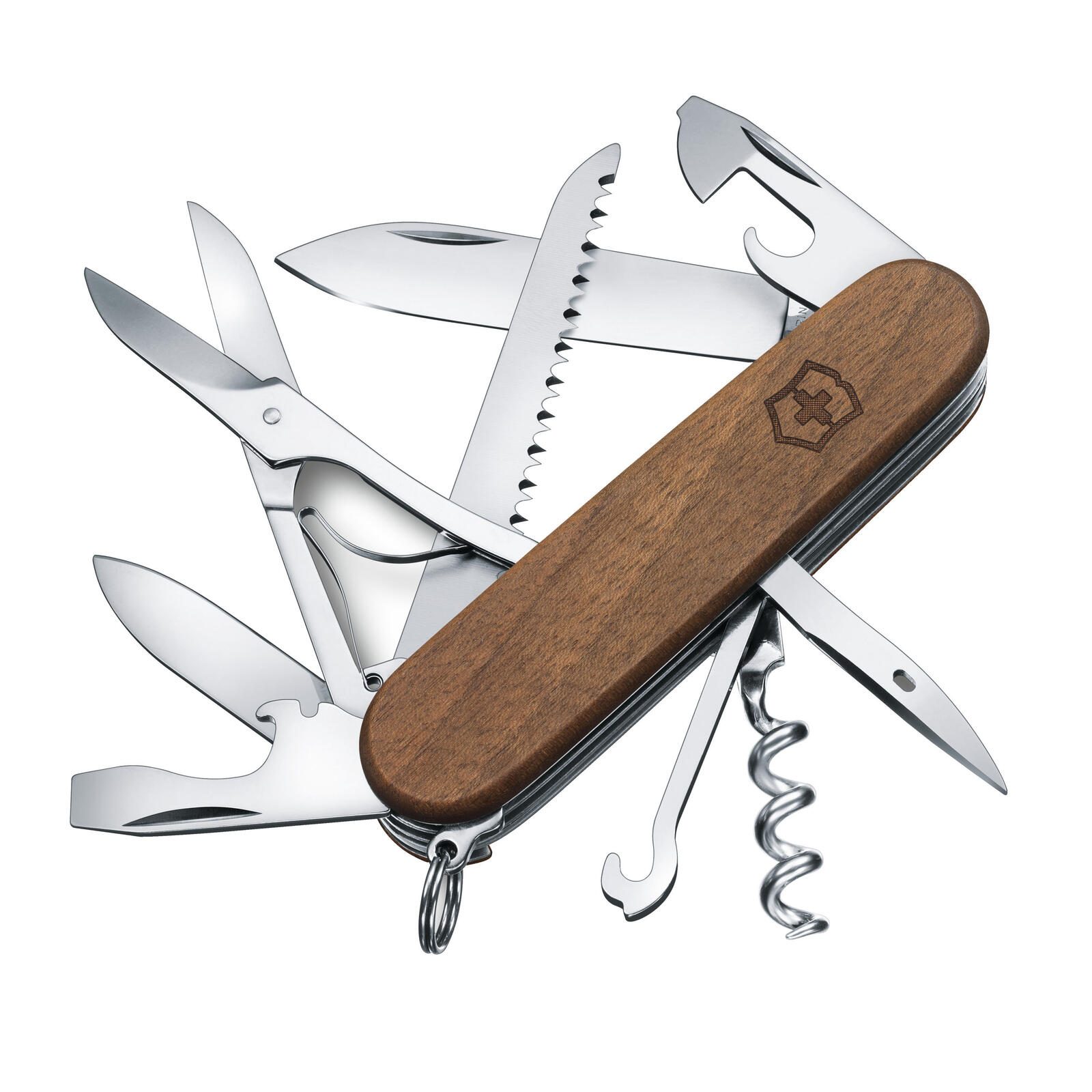 VICTORINOX Schweizer Taschenmesser Huntsman Wood nussbaum 1.3711.63