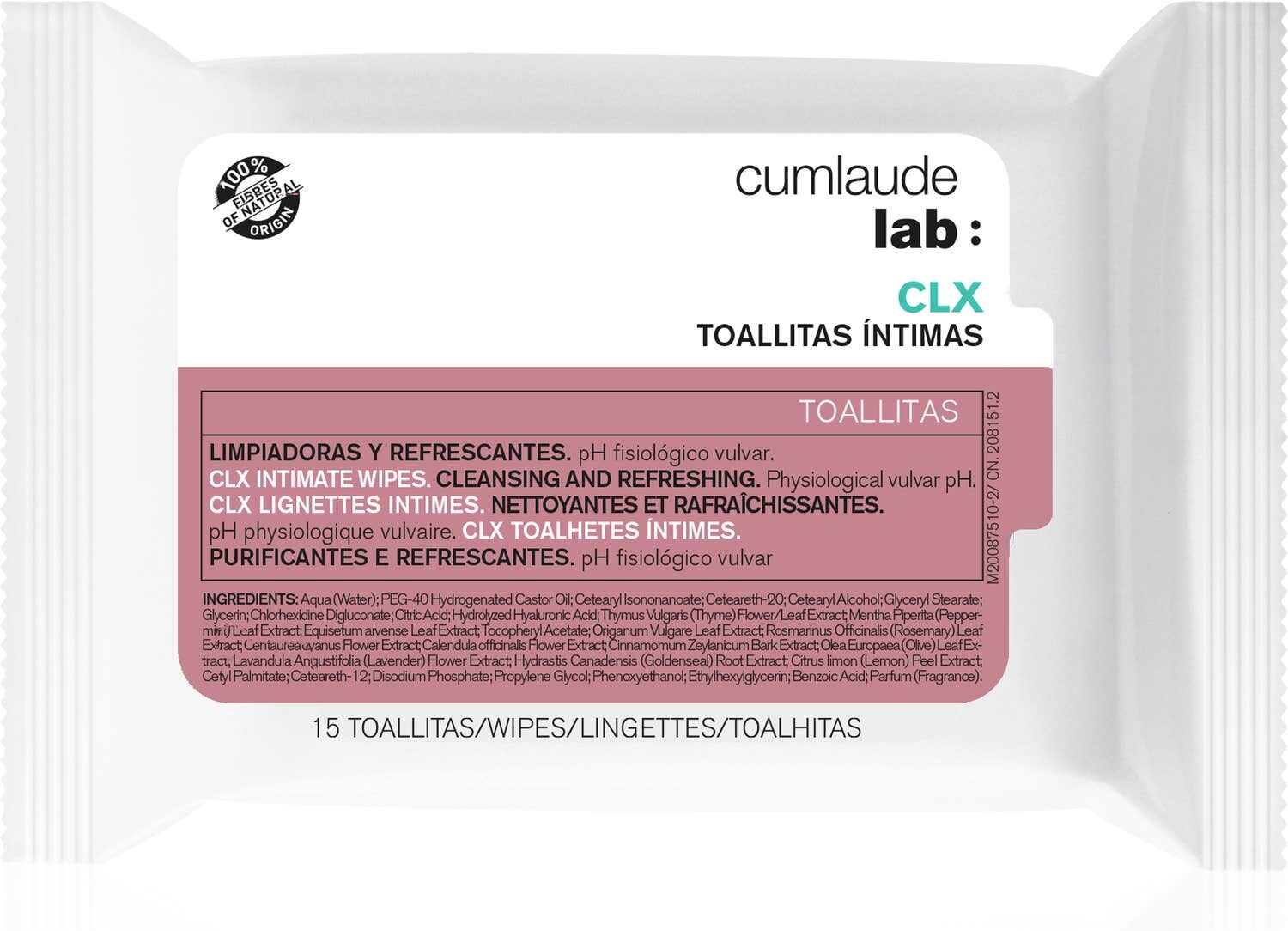 Cumlaude Lab Higiene Íntima Clx Toallitas 15 uds