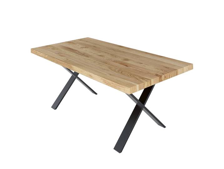 Esstisch Maimon 200cm Gerade Beige X-Form