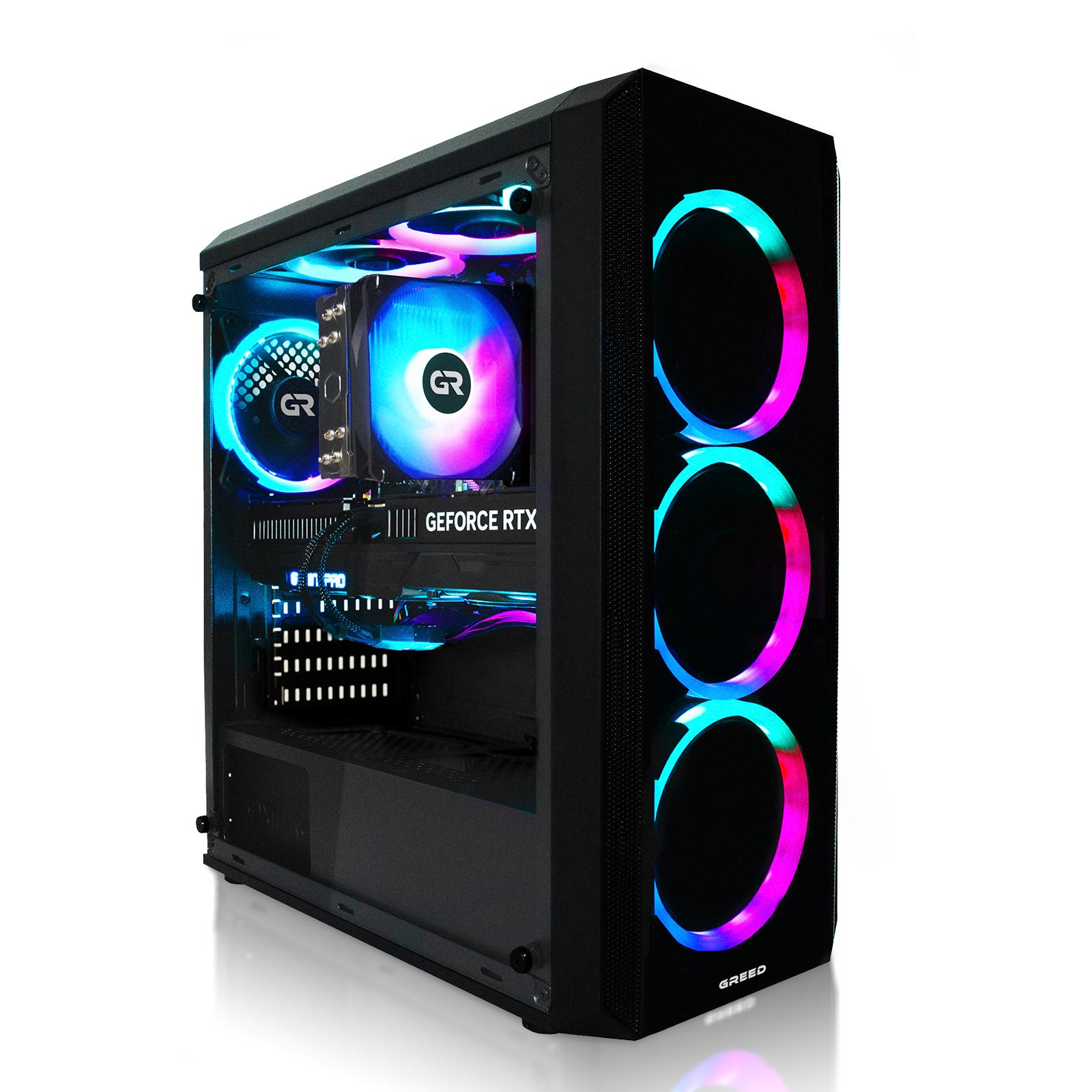 Greed Gaming PC MK2 LITE INTEL | i7-12700F | RTX Geforce 5060 | 16GB DDR4 | 512GB SSD | Desktop Computer | Windows 11 Pro
