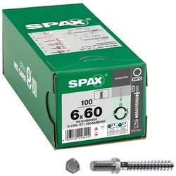 SPAX Betonschrauben »S-CSA+ Außengewinde« 6 x 60 mm 100 Stück