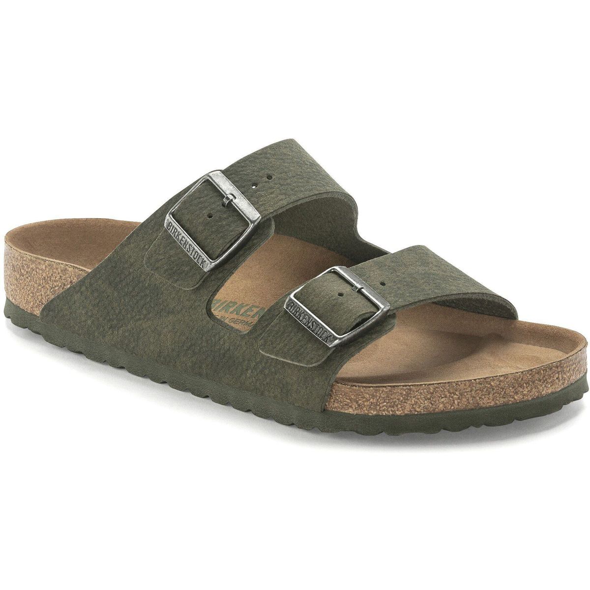 Birkenstock Arizona Vegan Birko-flor Suede Men desert dust thyme (300) Schmal 41 1024544-300-41