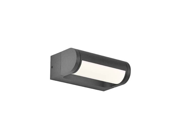 Viokef Außenwandleuchte Randal, alu / grau / zink, Aluminium, Modern