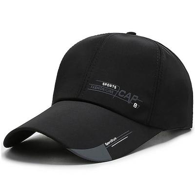 Herren Cap Basecap Schwarz Weiß Polyester Bedruckt Modisch Klassisch Zeitlos Schick Modern Outdoor Täglich Buchstabe Tragbar Atmungsaktiv