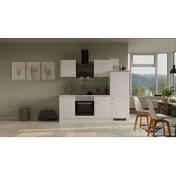 Küchenblock Wito mit Geräten ca. 220 cm Weiß