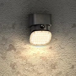 OSRAM ENDURA Style Solar Bright Turn Sensor Wandleuchte 10,3W IP54 Dunkelgrau