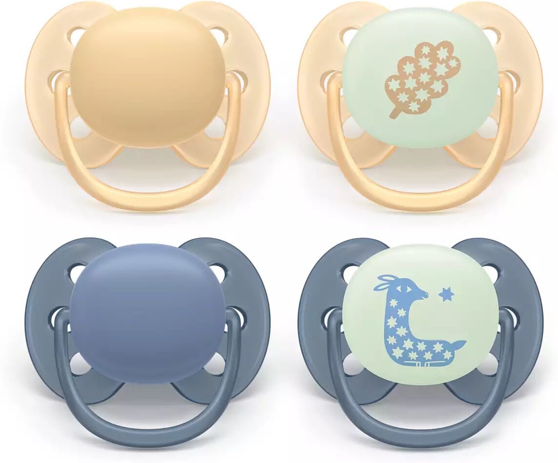 Philips Avent Pacifier ultra soft dag og nat 4 stk