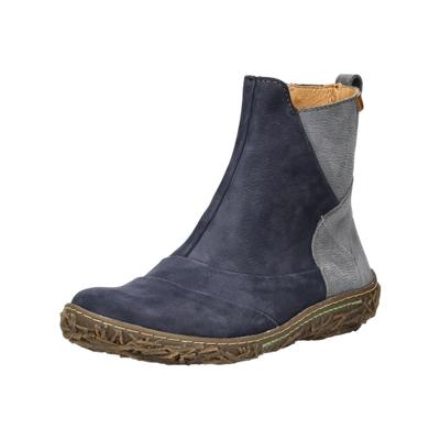 Stiefelette EL NATURALISTA "El Naturalista Stiefelette Leder", Damen, Gr. 37, Leder Textil, blau (ocean), Schuhe Stiefelette
