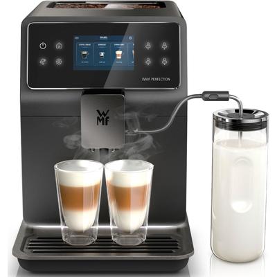WMF Kaffeevollautomat "Perfection 890L CP855815", schwarz (edelstahl, schwarz), B:28,5cm H:39,5cm T:48cm, Kaffeevollautomaten, intuitive Benutzeroberfläche, perfekter Milchschaum, selbstreinigend, Kaffeevollautomat