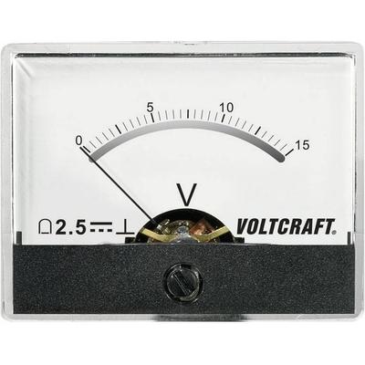 VOLTCRAFT AM-60X46/15V/DC AM-60X46/15V/DC Einbau-Messgerät AM-60X46/15V/DC 15V Drehspule
