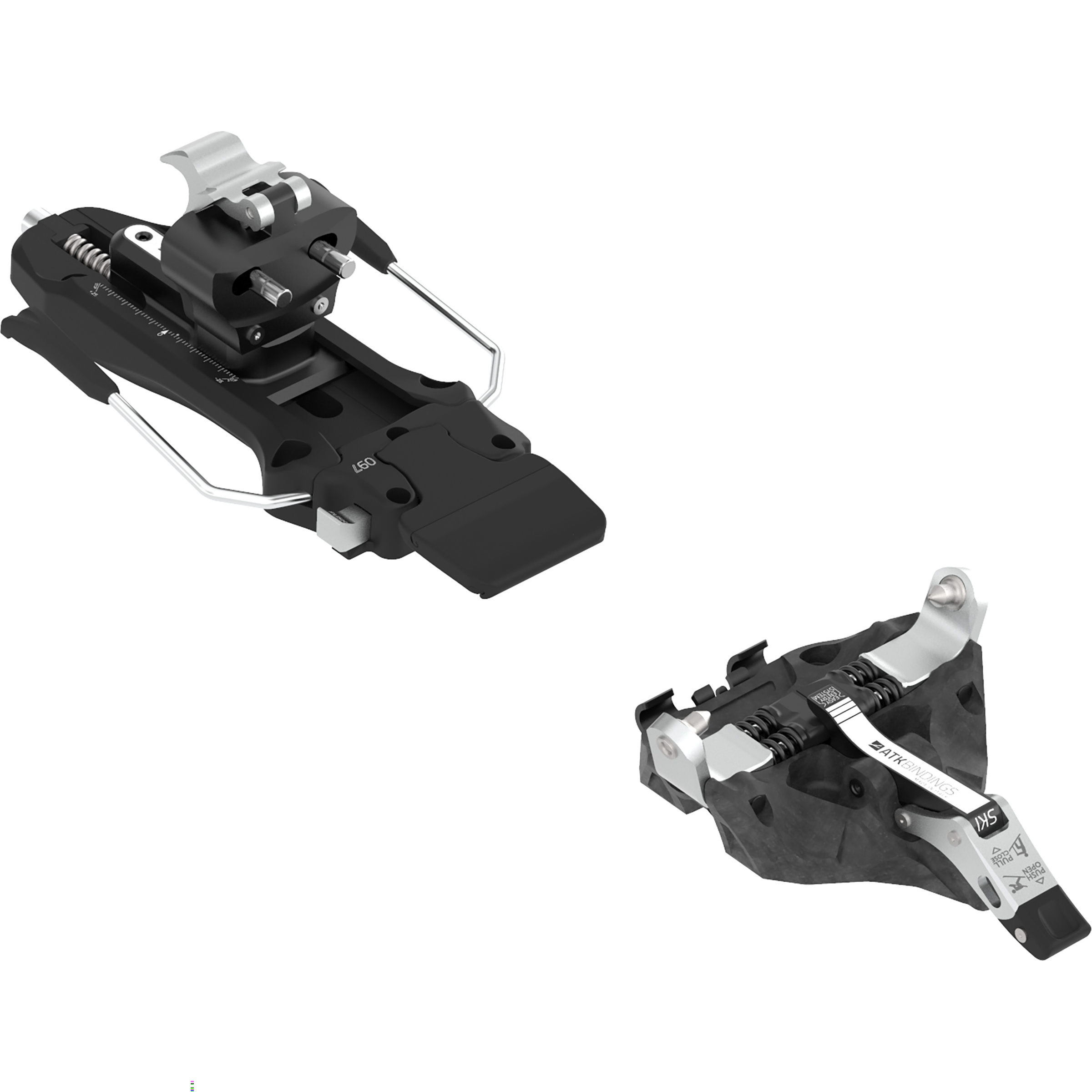 ATK Bindings V-Crest Brake Lite Tourenbindung Tourenbindungen schwarz Größe 97mm Skitour