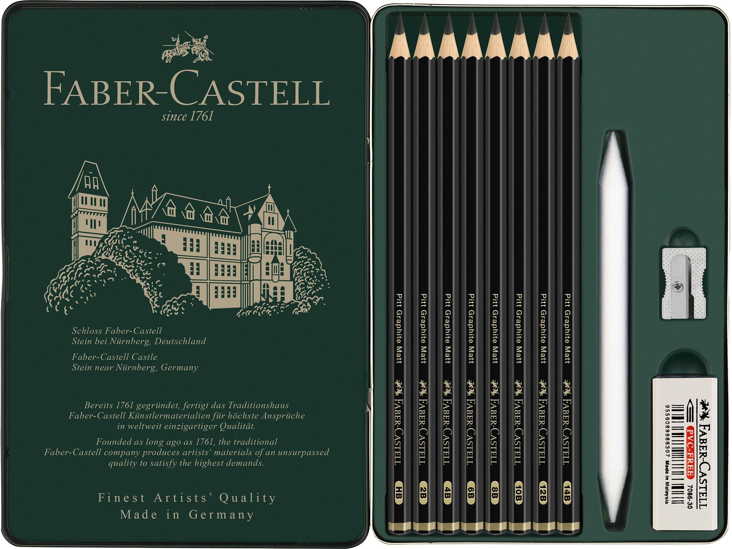 Bleistift FABER-CASTELL "Graphit-", schwarz, Kunstfaser, Stifte, Bleistift schwarz Einheitsgröße