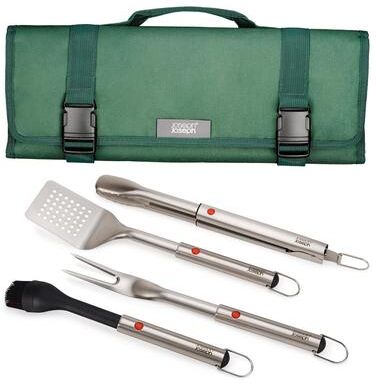 Joseph Joseph GrillOut 4-piece BBQ Tool Set with Storage Case