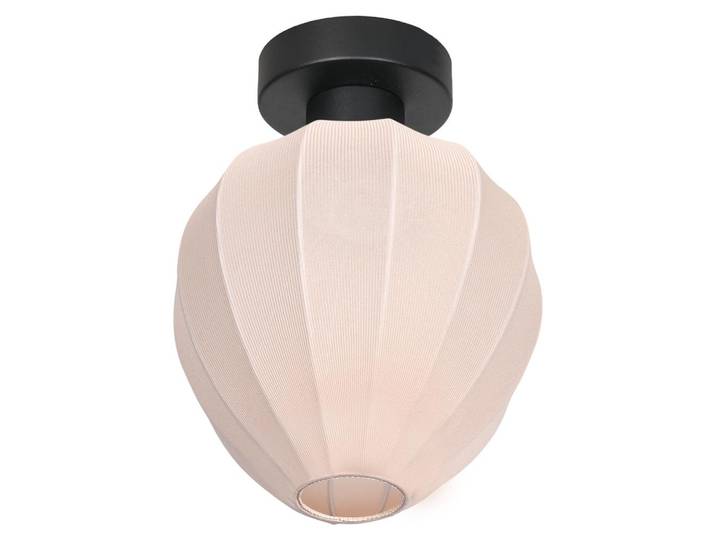 Plafonnier - beige - Bloeba - métal textile - E27 - 4370ZW - Mexlite