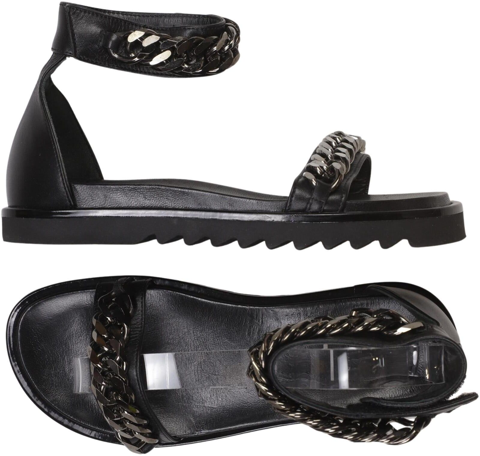 Billi Bi Damen Sandalen, Schwarz, Gr. EU 36, Leder - Second Hand