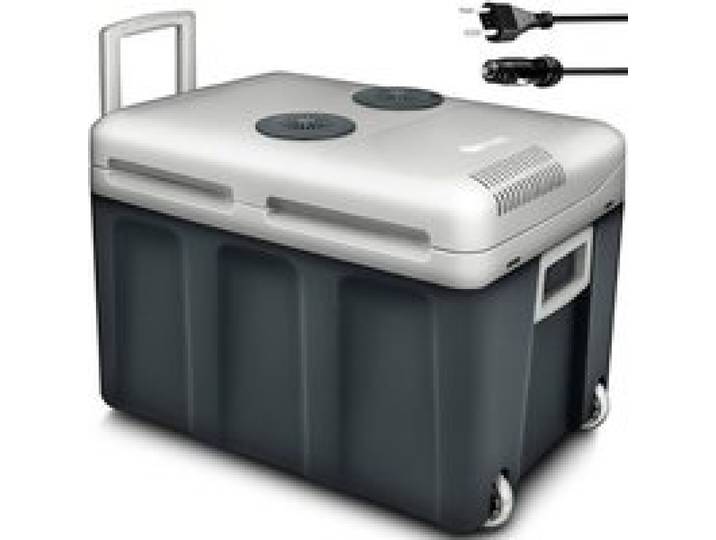 Glacière Électrique 40 L avec Roulettes Mini Réfrigérateur 230V/12V Refroidissement et Chaleur Mode ECO pour Voiture et Camping