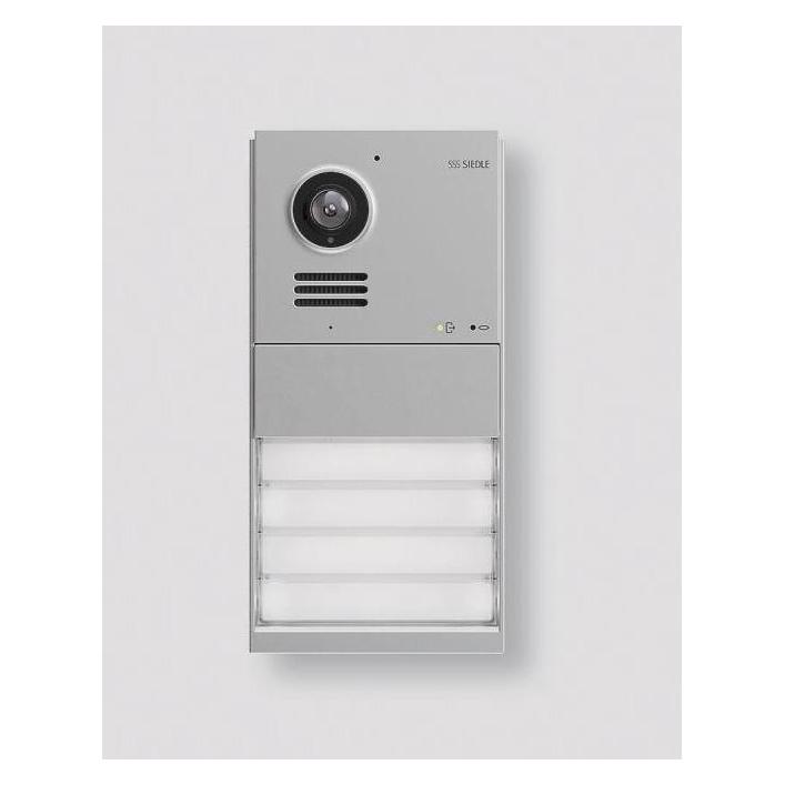 Siedle Door Video-Türstation IQDM-0 Mattchrom m.4/6Ruftasten Aufputzmontage (Kabelgebunden, WLAN) (210012906-00)