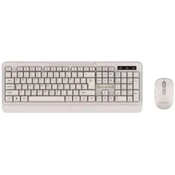 Tellur Green Wireless Keyboard and Mouse Nano Recever Creame (US, Kabellos), Tastatur, Weiss