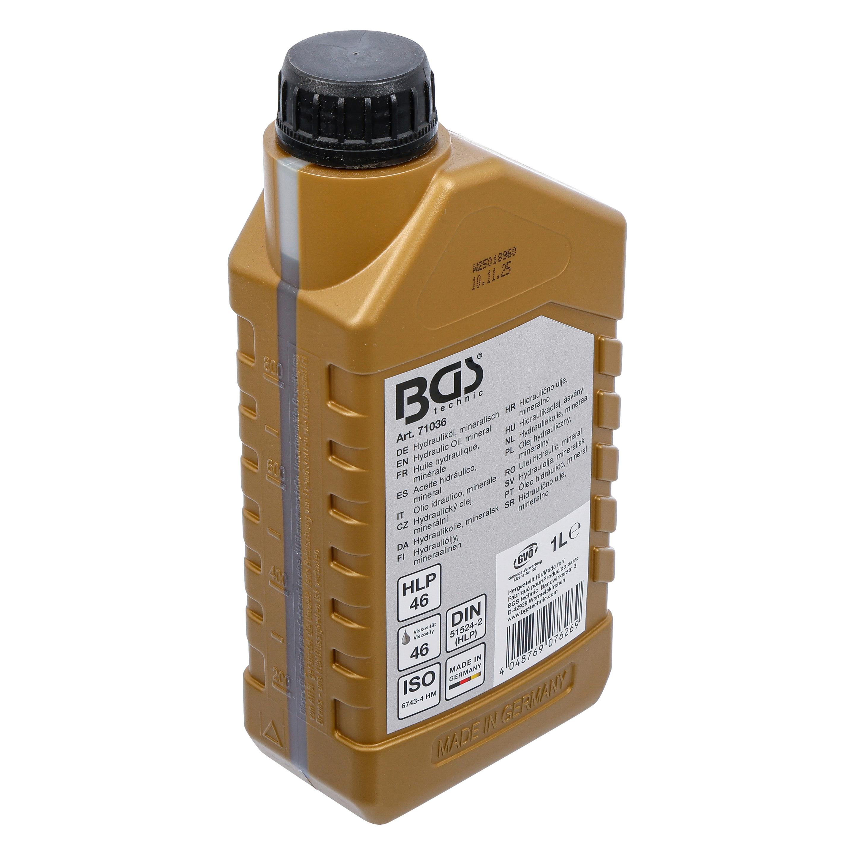 BGS Hydrauliköl | mineralisch | 1 l (71036)