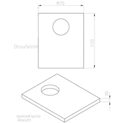 Neuesbad Wannenträger für Hüppe Purano 1200x900x26 SD22523