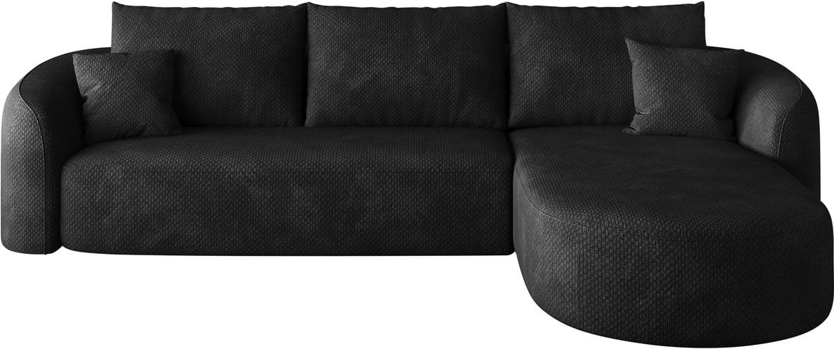 HAUSS SPOLE Hoekbank - Modulaire Lounge Bank - Zwart - Stof