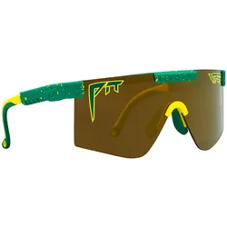 Pit Viper, Unisex, Sportbrille, The Straya Original Polarized Gold Wide (Gold Wide, Gold Wide), Gold, Grün