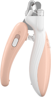 Snug & Styled LED Pet Nail Clipper For Dogs And Cats With Safety Guard And Light peach Pink