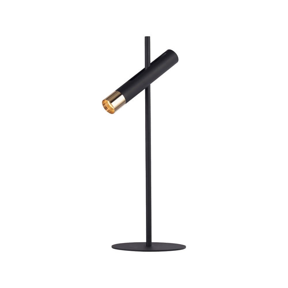 Searchlight Cylinder Design Tafellamp - Zwart - Metaal