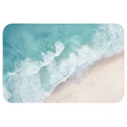 BADEMATTE Strand - Meer - Natur - Sommer 60x40 cm