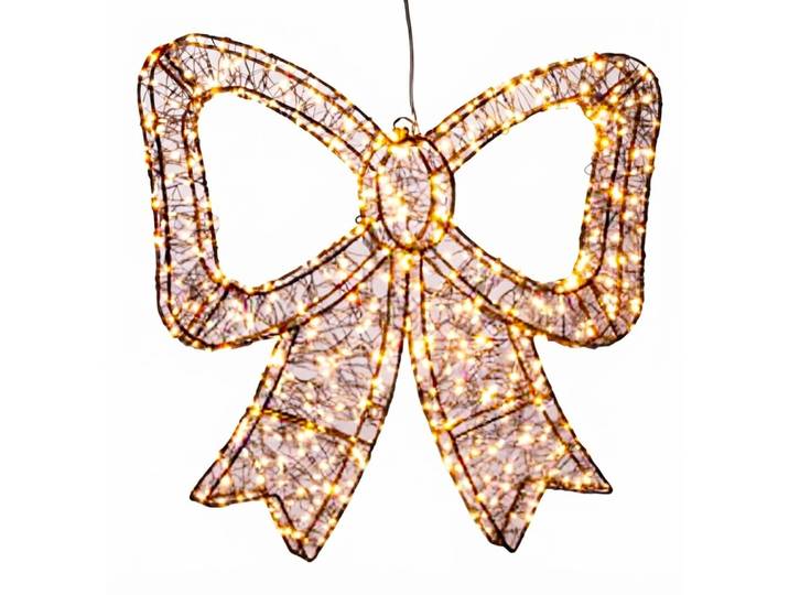 Décoration de noël extérieure lumineuse led noeud 48x5x46cm