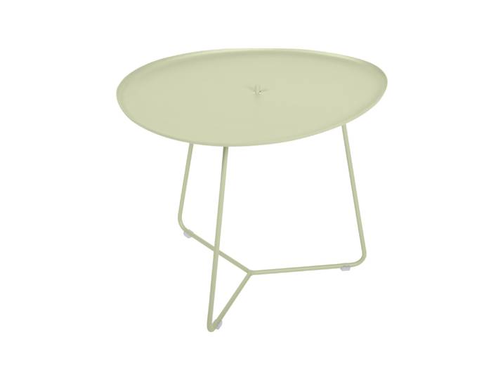 Niedriger Tisch, Aluminium, Abnehmbare Platte, 44,5×43,5 cm, Klassisch