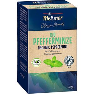 Meßmer Tee Classic Moments Pfefferminze, BIO, Kräutertee, 27 g, 18 Beutel