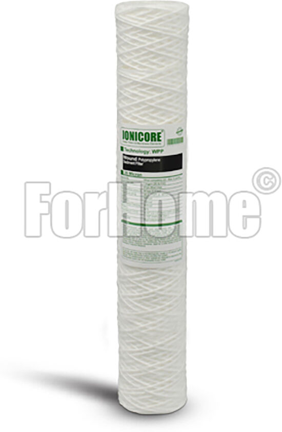 Ionicore Cartuccia Filtro Sedimento Polipropilene Avvolto 20" - 20 Micron (Or)