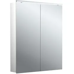 Lichtspiegelschrank flat II Classicleuchte, Aufputz, mit Waschtischbeleuchtung, 2 Tür, 600mm