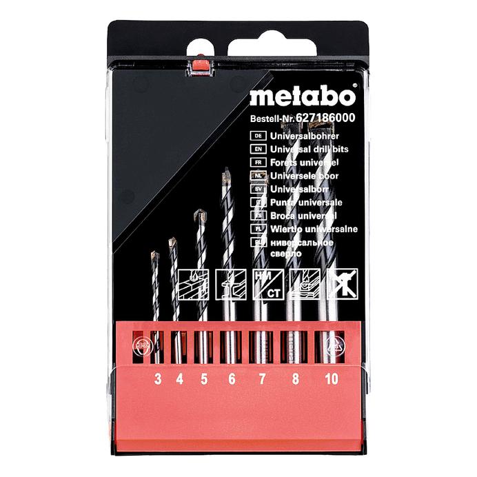 Metabo Universalbohrer-Kassette 7-teilig, Ø 3-10 mm (10 Millimeter, 3 Millimeter, 4 Millimeter, 5 Millimeter, 6 Millimeter, 7 Millimeter, 8 Millimeter) (627186000)