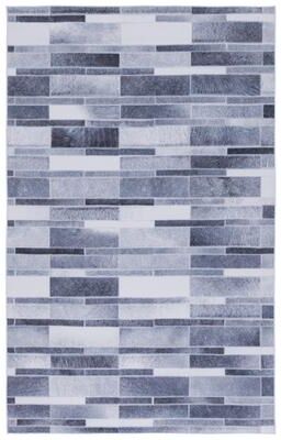 SAFAVIEH Faux Hide Machine Washable Slip Resistant Erny Modern Abstract Rug