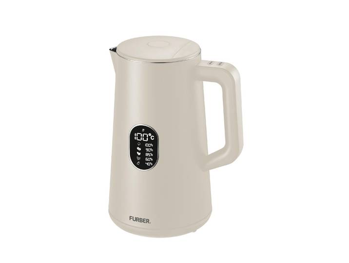 FURBER Wasserkocher Veloce, 1,5 L , beige (natur), Wasserkocher, Wasserkocher