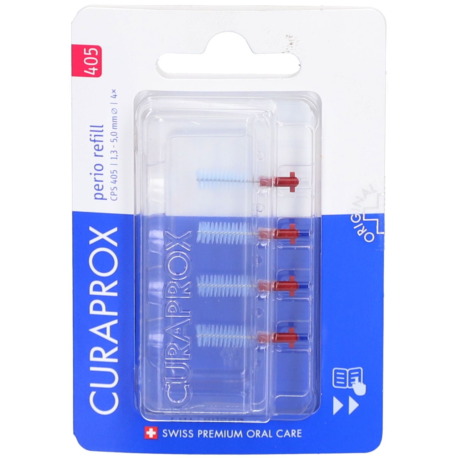 Curaprox CPS 405 perio Interdentalb.1,3-5mm 4 St Zahnbürste