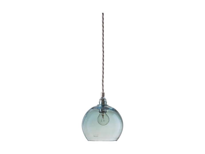 EBB & FLOW Rowan Pendelleuchte S Ø 15,5cm Topaz blue