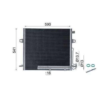 MAHLE Kondensator, Klimaanlage ac756000s für Mercedes