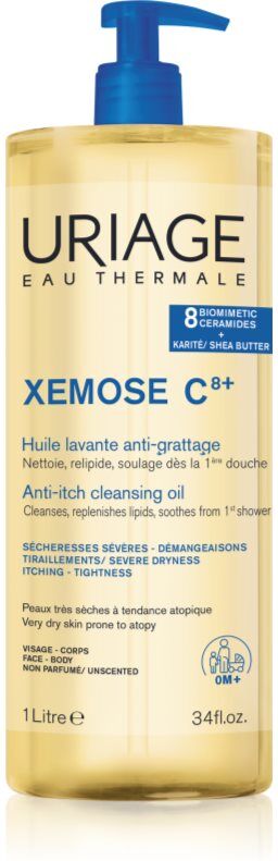 Uriage Xemose C8+ Anti-Itch Cleansing Oil beruhigendes Reinigungsöl für trockene und ekzematöse Haut 1000 ml