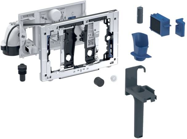 Geberit Modul 115051BZ2 anthrazitgrau, mit manueller Auslösung und Einschub