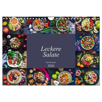Leckere Salate (Wandkalender 2026 DIN A4 quer), CALVENDO Monatskalender