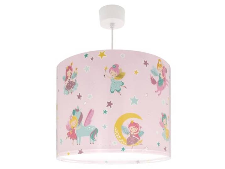 Dalber Lampe kinderzimmer, kinderlampe Pendelleuchte Hängelampe, Deckenleuchte Kinder, Deckenlampe kinderzimmer, Fairy Dreams Rosa Feen