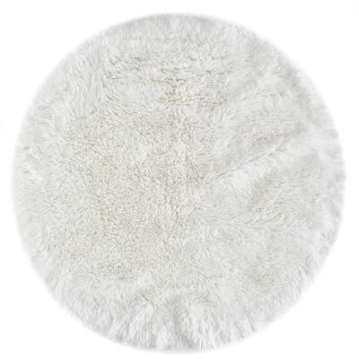 Teppich OTTO HOME "Alpa", weiß, H:35mm Ø:80cm, Polyester, Teppiche, Teppich, Kunstfell, Uni Farben, sehr weich, waschbar