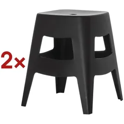 meet 2er-Set Hocker »Bellini« 46 cm schwarz